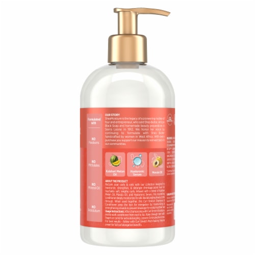 SheaMoisture Curl Stretch Conditioner Kalahari Melon Oil Infused with Hyaluronic Serum Perspective: back