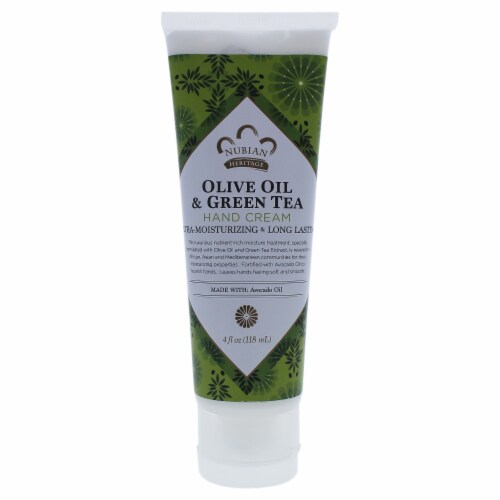 Nubian Heritage Olive Oil and Green Tea Hand Cream Perspective: back
