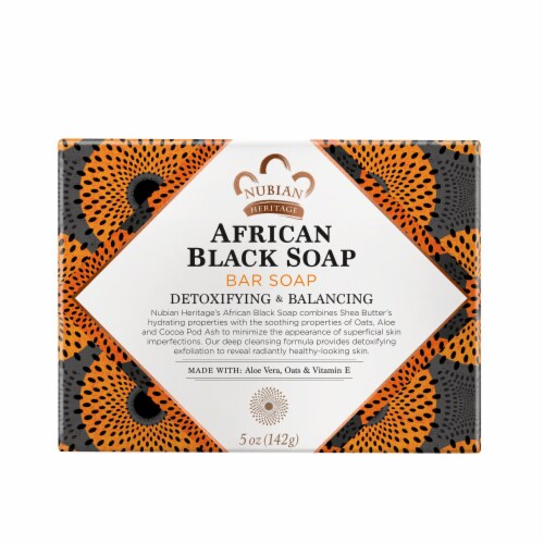 Nubian Heritage African Black Bar Soap Perspective: back