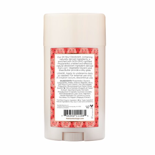 Nubian Heritage Coconut & Papaya Aluminum Free Deodorant Perspective: back