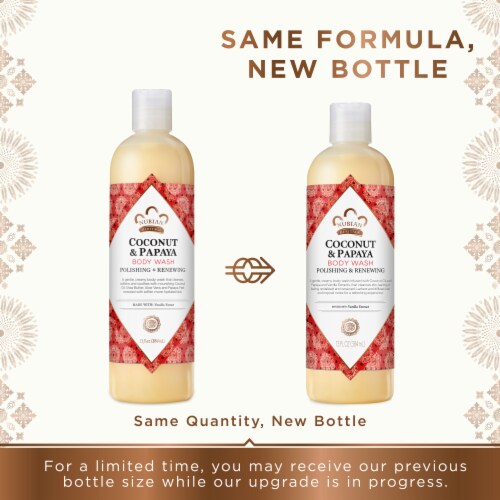 Nubian Heritage Coconut Papaya Body Wash Perspective: back