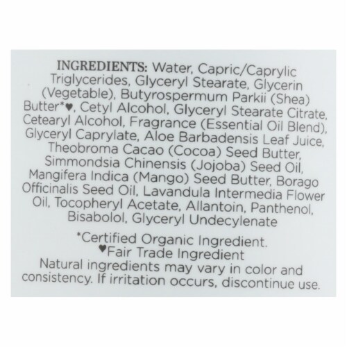 Nubian Heritage Lavender Wildflower Lotion Perspective: back