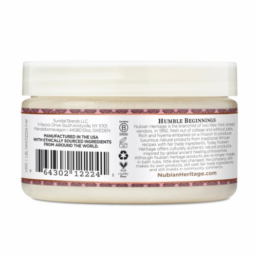 Nubian Heritage Patchouli & Buriti Shea Body Butter Perspective: back