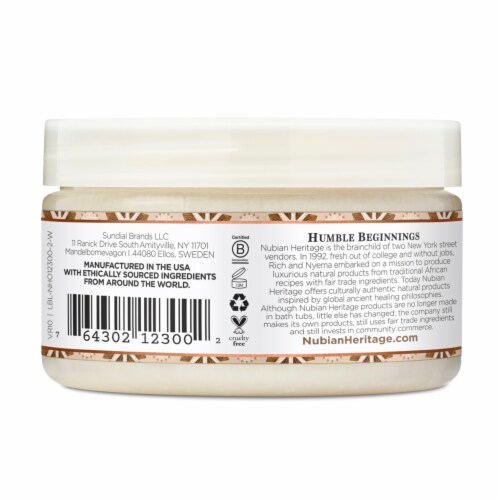 Nubian Heritage Raw Shea Butter for Dry Skin Perspective: back