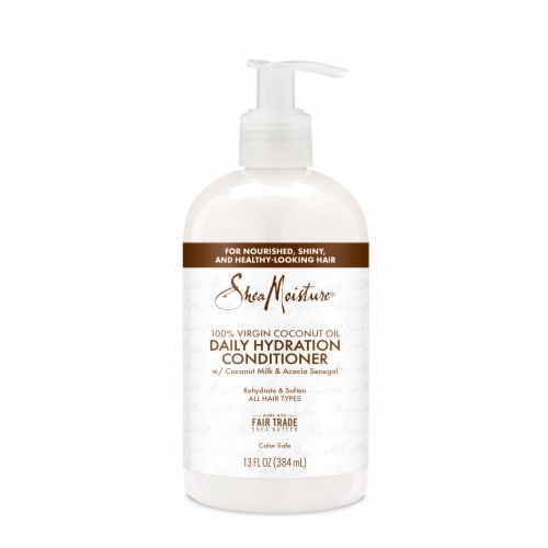 SheaMoisture 100% Virgin Coconut Oil Daily Hydrating Conditioner Perspective: back