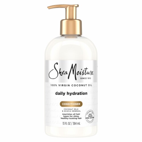 SheaMoisture 100% Virgin Coconut Oil Daily Hydrating Conditioner Perspective: back