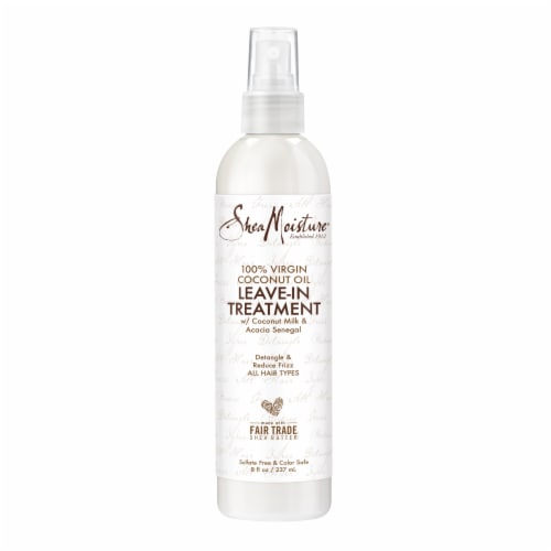 Shea Moisture 100% Extra Virgin Coconut Oil Leave-in Conditioner Treatment Perspective: back
