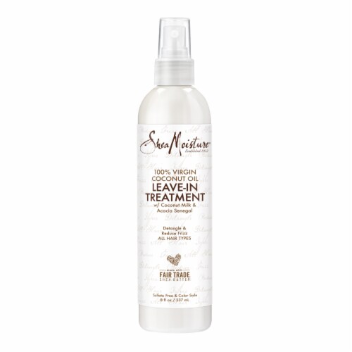 Shea Moisture 100% Extra Virgin Coconut Oil Leave-in Conditioner Treatment Perspective: back