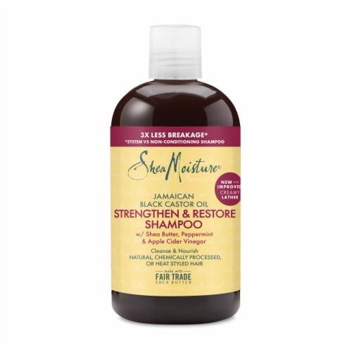 SheaMoisture Strengthen and Restore Pure Jamaican Black Castor Oil Shampoo Perspective: back