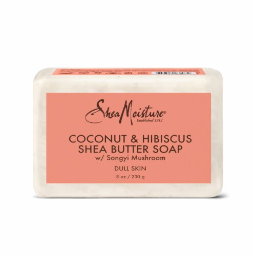 SheaMoisture Coconut and Hibiscus Bar Soap Perspective: back