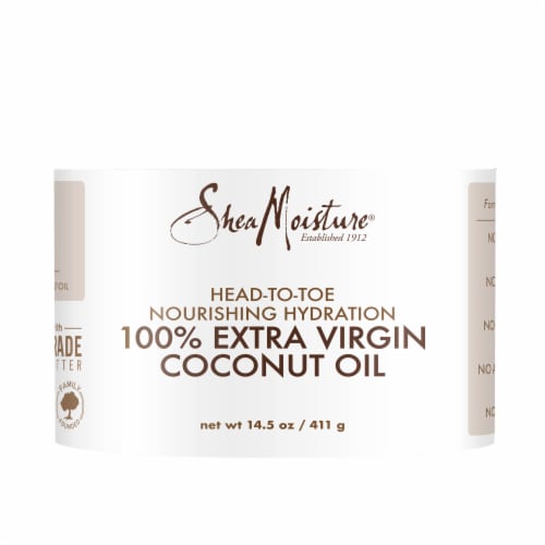 Shea Moisture® Head-To-Toe 100% Extra Virgin Pure Coconut Oil Nourishing Hydration Perspective: back