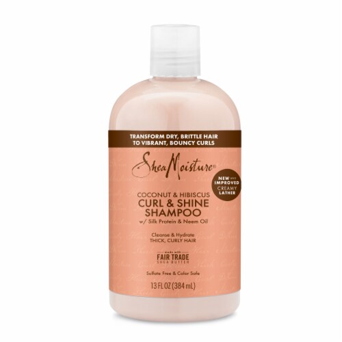 SheaMoisture Coconut and Hibiscus Shampoo Curl and Shine Perspective: back