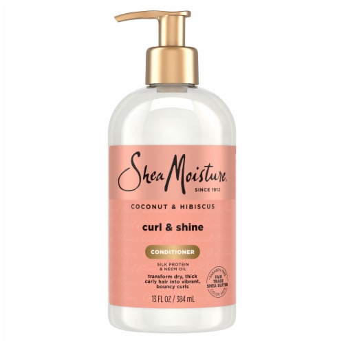 Shea Moisture Conditioner Curl & Shine for Thick Curly Hair Coconut & Hibiscus Perspective: back