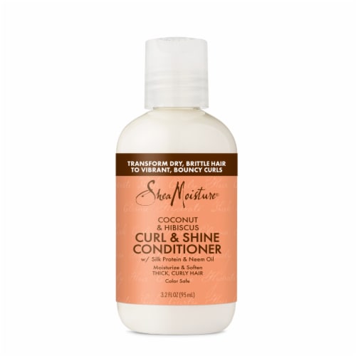 SheaMoisture Curl & Shine Coconut & Hibiscus Conditioner Perspective: back