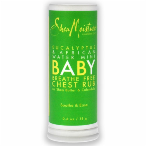 SheaMoisture Eucalyptus & African Wild Water Mint Baby Breathe Free Chest Rub Perspective: back