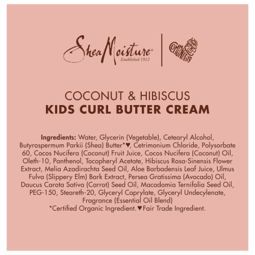SheaMoisture Coconut & Hibiscus Kids Curling Styling Cream Perspective: back