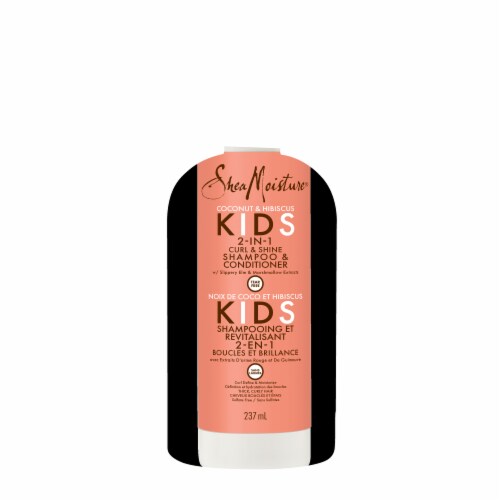SheaMoisture 2 in 1 Shampoo and Conditioner for kids, Coconut and Hibiscus Perspective: back