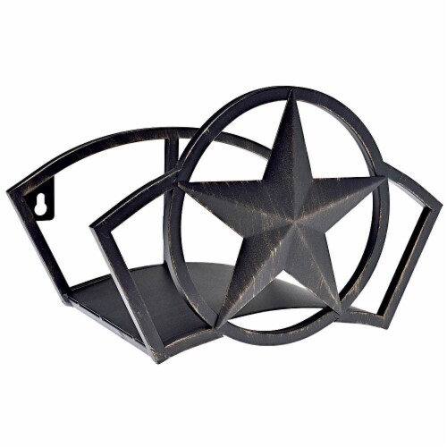 Liberty Garden Decorative Steel Liberty Star Garden Hose Butler Wall Storage Perspective: back