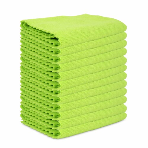 Smart Edge Microfiber Cleaning Cloth 16x16 Green (12/Pack) Perspective: back