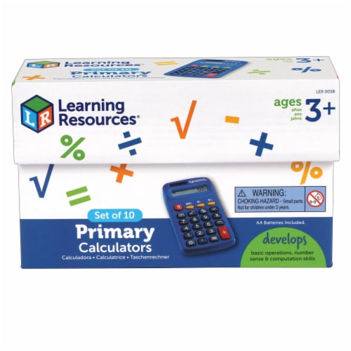 Learning Resources® Primary Calculators Perspective: back