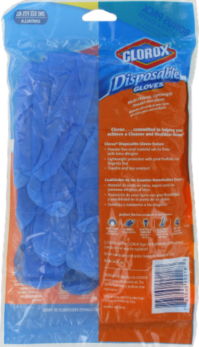 Clorox Disposable Gloves Perspective: back