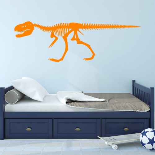 VWAQ Dinosaur Skeleton Wall Decals for Boys Room T-Rex Skeleton Sticker Perspective: back