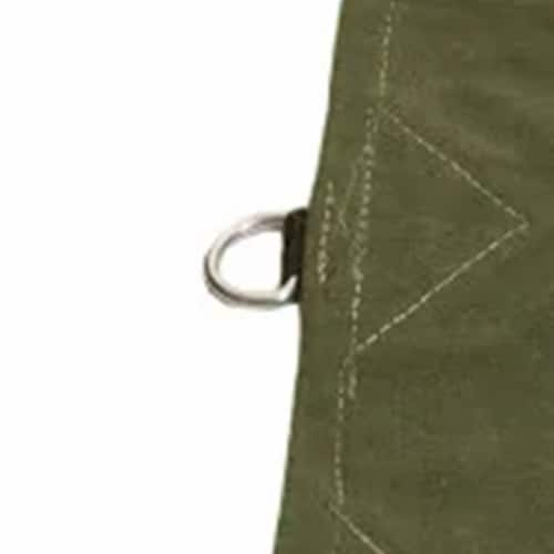 Tarp Nation 8 x 12 Foot Heavy Duty Canvas Tarp with D Rings and Corner Grommets Perspective: back