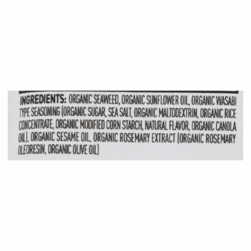 Annie Chun's Seaweed Snack - Wasabi - Case of 12 - .16 oz. Perspective: back