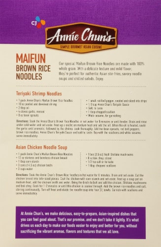 Annie Chun's® Whole Grain Maifun Brown Rice Noodles Perspective: back