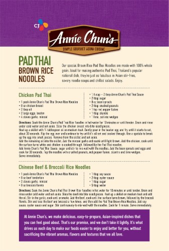 Annie Chun's® Pad Thai Brown Rice Noodles Perspective: back