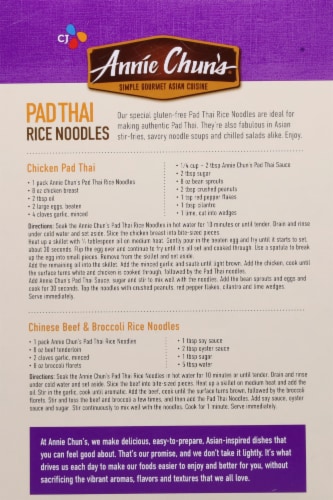 Annie Chun's Pad Thai Rice Noodles Perspective: back