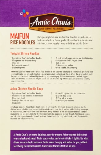 Annie Chun's® Gluten-Free Maifun Rice Noodles Perspective: back
