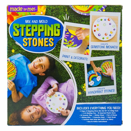 Made By Me Mix and Mold Stepping Stones Kit Perspective: back