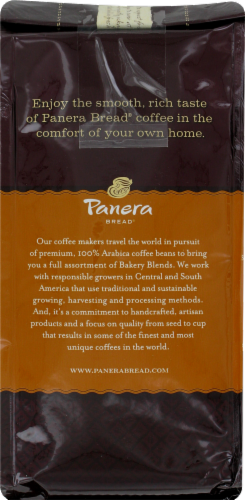 Panera Bread Hazelnut Creme Ground Coffee Perspective: back