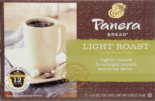 Panera Light Roast Single Serve Coffee Cups Perspective: back