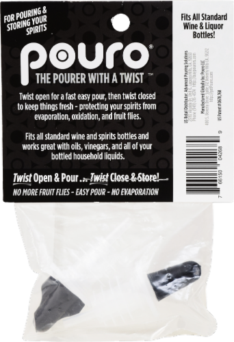 Pouro Plastic Liquor Pour Spout - 2 Pack Perspective: back