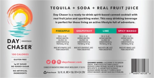 Day Chaser® Tequila + Soda Variety Pack Perspective: back
