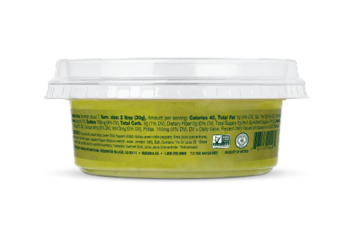 Yucatan® Medium Chunky Hatch Green Chile Guacamole Perspective: back