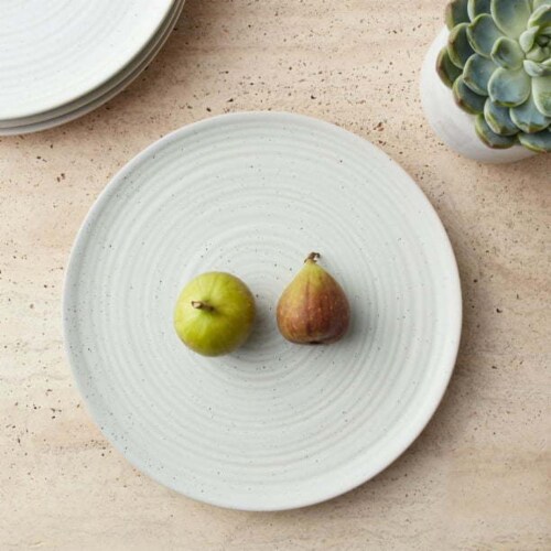 Better Homes and Gardens Abott White Round Stoneware Dinner Plate 1 Pack Smith s Food and Drug