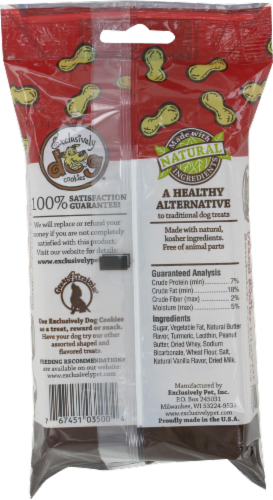 Exclusively Dog Cookies Peanut Butter Sandwich Creams Perspective: back
