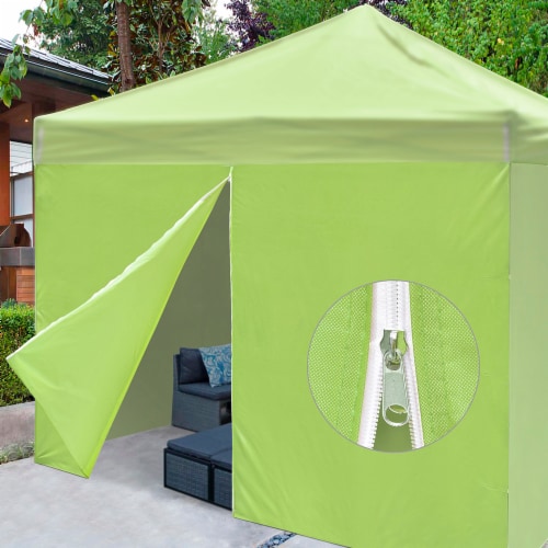 InstaHibit Universal Sidewall Zipper UV30+ Fits 10x10ft Canopy Picnic 1 Piece Perspective: back