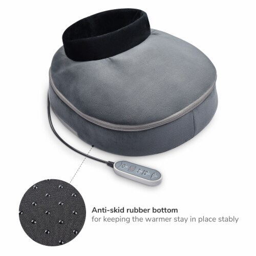 Yescom 2-in-1 Electric Shiatsu Foot & Back Massager Warmer Fast Heating Pad 12 Rollers Perspective: back