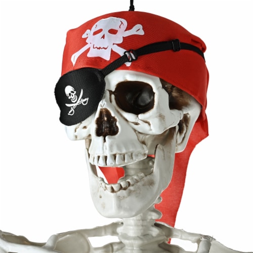 Yescom 5.4' FT Full Body Halloween Skeletons Props Decoration with Movable Joints 2 Pack Perspective: back