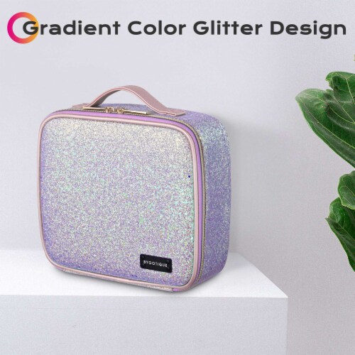 Pink glitter makeup bag new arrivals