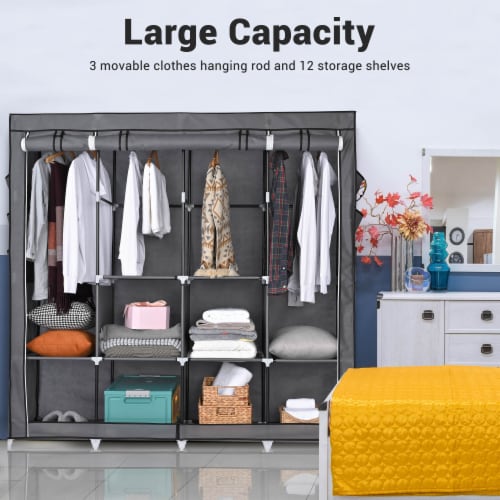 Closet Organizers and Storage Shelves for Clothes, Collapsible