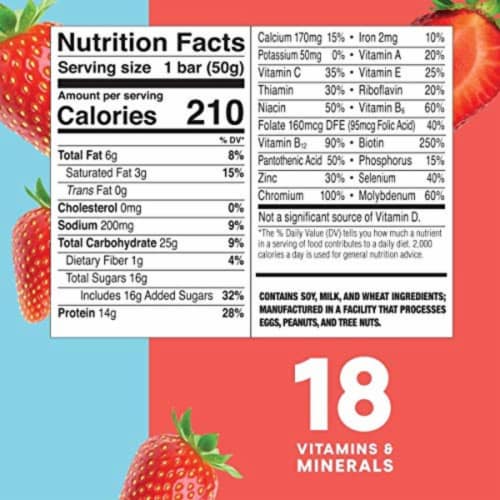 Zone Perfect All Natural Nutrition Bar, Strawberry Yogurt, 12count (2boxes) Perspective: back