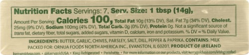 Kerrygold® Garlic & Herb Irish Butter Stick Perspective: back