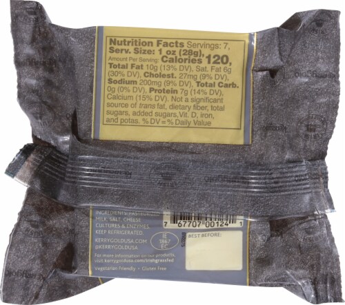 Kerrygold® Aged Irish Cheddar Natural Cheese Perspective: back