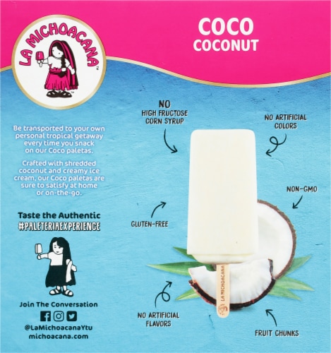 La Michoacana Coco Ice Cream Bars Perspective: back