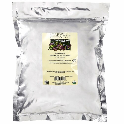 Starwest Botanicals Organic Marshmallow Root Cut and Sifted, 16 Ounce (Pack of 1) Perspective: back